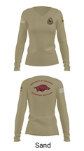 University of Arkansas Army ROTC - Razorback Battalion 15416563 Women's Long Sleeve V-neck Shirt - 97