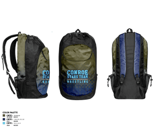 Gear Bag, Conroe Stars Team, Wrestling, Teamtime, Team time, sublimation, custom sports apparel, team uniforms, spirit wear, spiritwear, sports uniforms, custom shirts, team store, custom team store, fundraiser sports, apparel fundraiser