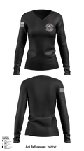 721st Mobility Support Squadron 57301201 Women's Long Sleeve V-neck Shirt - 116