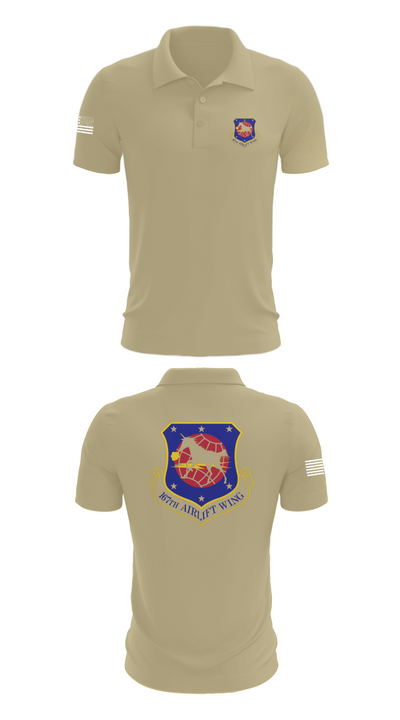 167th air wing 60974833 Short Sleeve Performance Polo - 86