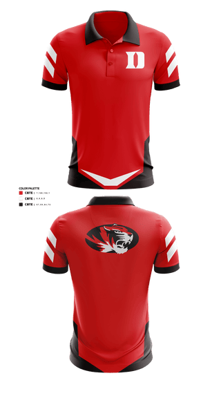 Short Sleeve Performance Polo, Duke High School Golf, Golf, Teamtime, Team time, sublimation, custom sports apparel, team uniforms, spirit wear, spiritwear, sports uniforms, custom shirts, team store, custom team store, fundraiser sports, apparel fundraiser