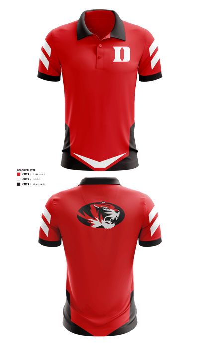 Duke High School Golf 39431491 Short Sleeve Performance Polo - 40