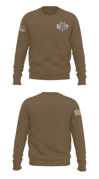 Crew Neck Sweatshirt, Fresno Police Department K9 Unit, Police, Teamtime, Team time, sublimation, custom sports apparel, team uniforms, spirit wear, spiritwear, sports uniforms, custom shirts, team store, custom team store, fundraiser sports, apparel fundraiser