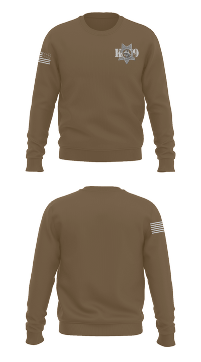 Fresno Police Department K9 Unit 39054818 Crew Neck Sweatshirt - 5