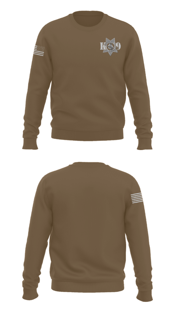 Crew Neck Sweatshirt, Fresno Police Department K9 Unit, Police, Teamtime, Team time, sublimation, custom sports apparel, team uniforms, spirit wear, spiritwear, sports uniforms, custom shirts, team store, custom team store, fundraiser sports, apparel fundraiser