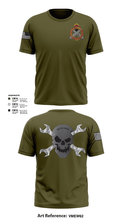 758th SMC 429395 Short Sleeve Performance Shirt - 1