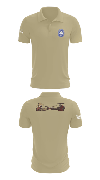 Short Sleeve Performance Polo, 1-194 C Co, National Guard, Teamtime, Team time, sublimation, custom sports apparel, team uniforms, spirit wear, spiritwear, sports uniforms, custom shirts, team store, custom team store, fundraiser sports, apparel fundraiser
