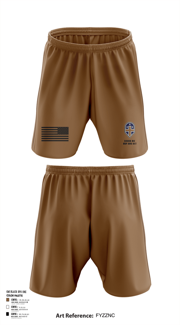 Athletic Shorts With Pockets, 343rd Medical Hospital Augmentation Detachment, , Teamtime, Team time, sublimation, custom sports apparel, team uniforms, spirit wear, spiritwear, sports uniforms, custom shirts, team store, custom team store, fundraiser sports, apparel fundraiser