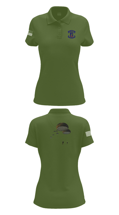 173rd Airborne Division 25109873 Women's Short Sleeve Performance Polo  - 55