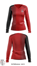 Franklin Senior High School Volleyball 23457023 Women's Long Sleeve V-neck Shirt - 1
