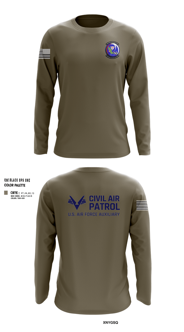 Long Sleeve Performance Shirt, VFW Post 8191Patrick Composite Squadron, Air Force, Teamtime, Team time, sublimation, custom sports apparel, team uniforms, spirit wear, spiritwear, sports uniforms, custom shirts, team store, custom team store, fundraiser sports, apparel fundraiser
