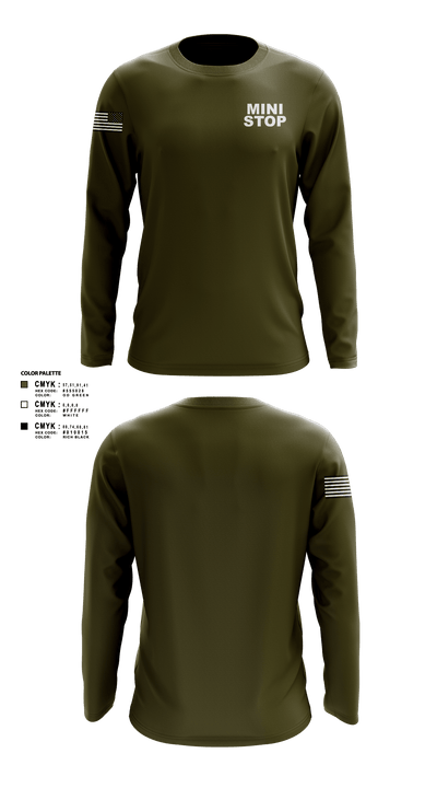 Mini stop 40015944 Long Sleeve Performance Shirt - 1