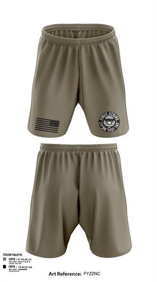 Athletic Shorts With Pockets, 2nd PLT A CO-The Family, Army, Teamtime, Team time, sublimation, custom sports apparel, team uniforms, spirit wear, spiritwear, sports uniforms, custom shirts, team store, custom team store, fundraiser sports, apparel fundraiser