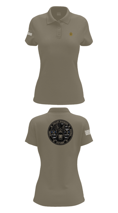 VALLEY K9 75951631 Women's Short Sleeve Performance Polo  - 71
