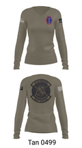 100th Battalion 442nd Infantry Delta dragons 60081058 Women's Long Sleeve V-neck Shirt - 77