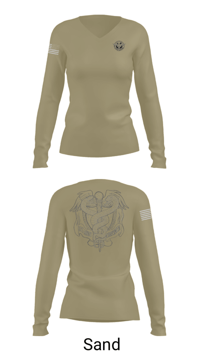 EMF CP DET SAC 86149634 Women's Long Sleeve V-neck Shirt - 54