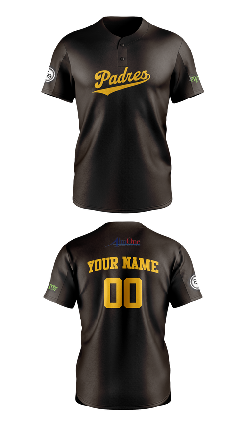 Two Button Baseball Jersey, IWV Youth Baseball, Baseball, Teamtime, Team time, sublimation, custom sports apparel, team uniforms, spirit wear, spiritwear, sports uniforms, custom shirts, team store, custom team store, fundraiser sports, apparel fundraiser
