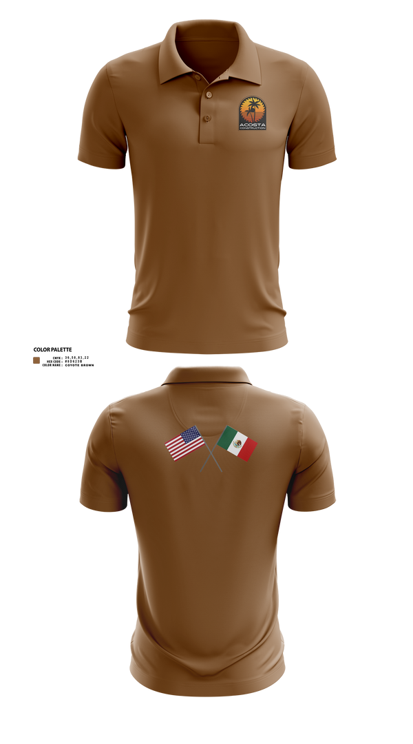 Short Sleeve Performance Polo, Acosta Construction Services, , Teamtime, Team time, sublimation, custom sports apparel, team uniforms, spirit wear, spiritwear, sports uniforms, custom shirts, team store, custom team store, fundraiser sports, apparel fundraiser