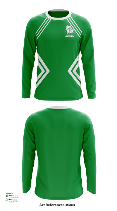 Boling High School Cheer 34763334 Long Sleeve Performance Shirt - 125