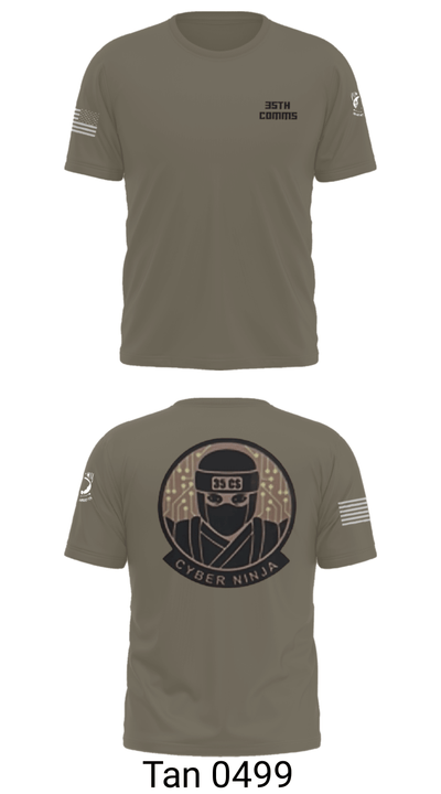 35th COMMS 55833668 Old School Cotton Feel Shirt - 70