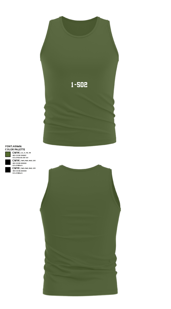 Tank Top, 1-502, Army, Teamtime, Team time, sublimation, custom sports apparel, team uniforms, spirit wear, spiritwear, sports uniforms, custom shirts, team store, custom team store, fundraiser sports, apparel fundraiser