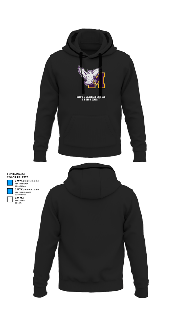 Hoodie, Monticello High School Cross Country, Cross Country, Teamtime, Team time, sublimation, custom sports apparel, team uniforms, spirit wear, spiritwear, sports uniforms, custom shirts, team store, custom team store, fundraiser sports, apparel fundraiser