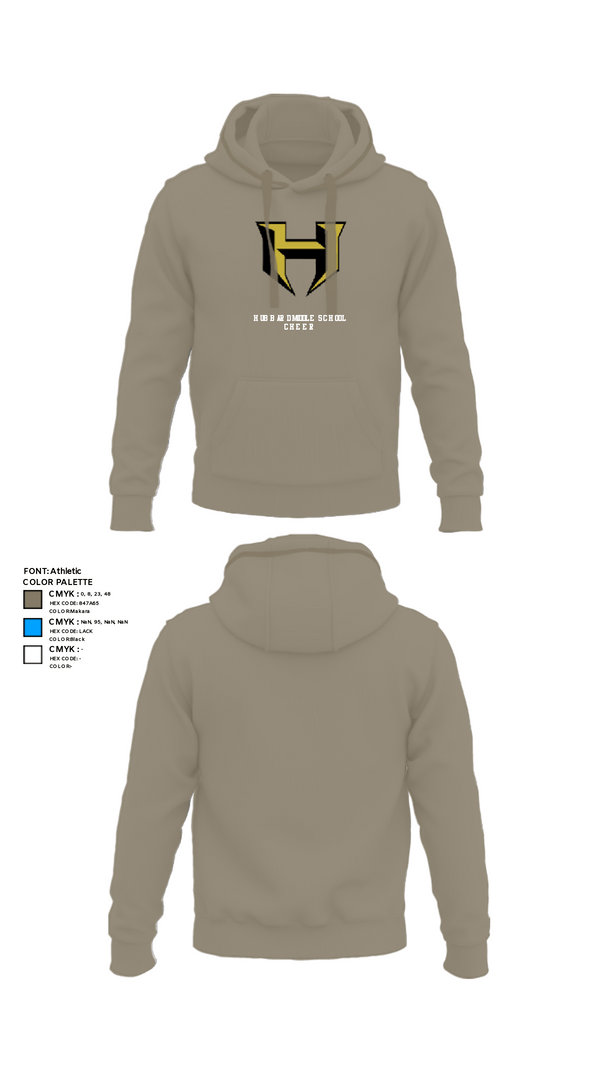 Hoodie, Hubbard Middle School Cheer, Cheer, Teamtime, Team time, sublimation, custom sports apparel, team uniforms, spirit wear, spiritwear, sports uniforms, custom shirts, team store, custom team store, fundraiser sports, apparel fundraiser