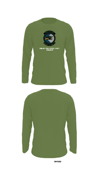 Long Sleeve Performance Shirt, Sunlake High School Cadet Squadron, Air Force, Teamtime, Team time, sublimation, custom sports apparel, team uniforms, spirit wear, spiritwear, sports uniforms, custom shirts, team store, custom team store, fundraiser sports, apparel fundraiser