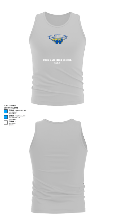 Rice Lake High School Golf 35944103 Tank Top - 13