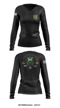 1-10 SFG FSC 9783356 Women's Long Sleeve V-neck Shirt -1 1