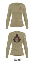 A Co. 1-3 AB 9856173 Women's Long Sleeve V-neck Shirt - 97