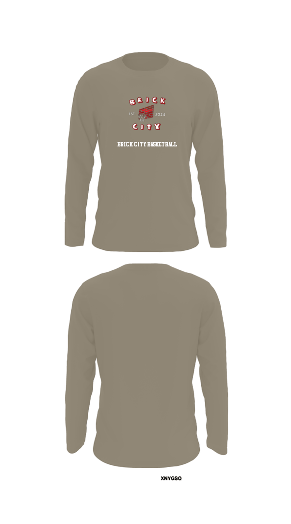 Long Sleeve Performance Shirt, Brick City Basketball, Men's Basketball, Teamtime, Team time, sublimation, custom sports apparel, team uniforms, spirit wear, spiritwear, sports uniforms, custom shirts, team store, custom team store, fundraiser sports, apparel fundraiser