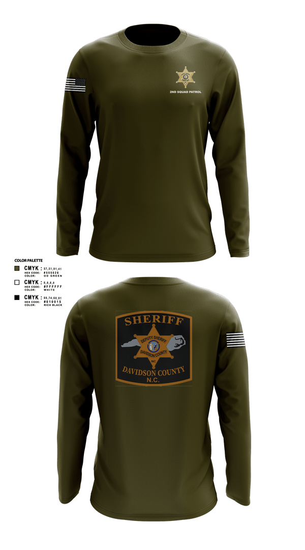 Long Sleeve Performance Shirt, DCSO 2nd Squad, Police, Teamtime, Team time, sublimation, custom sports apparel, team uniforms, spirit wear, spiritwear, sports uniforms, custom shirts, team store, custom team store, fundraiser sports, apparel fundraiser