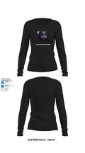Camas High School Swimming 54044960 Women's Long Sleeve V-neck Shirt - 34