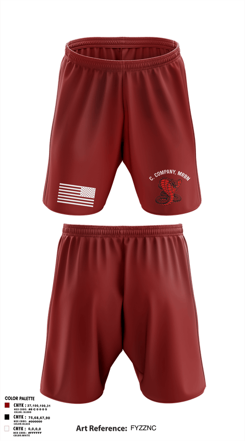 Athletic Shorts With Pockets, C. Company, MRBn, Army, Teamtime, Team time, sublimation, custom sports apparel, team uniforms, spirit wear, spiritwear, sports uniforms, custom shirts, team store, custom team store, fundraiser sports, apparel fundraiser