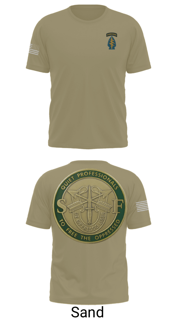 Old School Cotton Feel Shirt, Echo 20th SFG, National Guard, Teamtime, Team time, sublimation, custom sports apparel, team uniforms, spirit wear, spiritwear, sports uniforms, custom shirts, team store, custom team store, fundraiser sports, apparel fundraiser