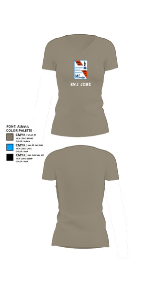 Womens Short Sleeve Vneck Shirt, RWJ JCMC, Fire Department, Teamtime, Team time, sublimation, custom sports apparel, team uniforms, spirit wear, spiritwear, sports uniforms, custom shirts, team store, custom team store, fundraiser sports, apparel fundraiser