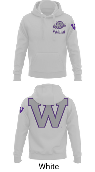 Hoodie, Walnut Middle School, Spirit Store, Teamtime, Team time, sublimation, custom sports apparel, team uniforms, spirit wear, spiritwear, sports uniforms, custom shirts, team store, custom team store, fundraiser sports, apparel fundraiser