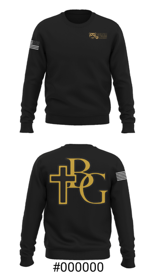 Crew Neck Sweatshirt, Bishop Garrigan Catholic Junior High School Track, Track & Field, Teamtime, Team time, sublimation, custom sports apparel, team uniforms, spirit wear, spiritwear, sports uniforms, custom shirts, team store, custom team store, fundraiser sports, apparel fundraiser