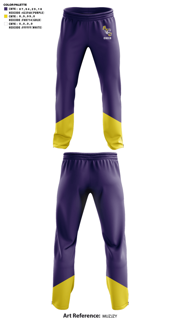 Sweatpants, Benedict College Cheer, Cheer, Teamtime, Team time, sublimation, custom sports apparel, team uniforms, spirit wear, spiritwear, sports uniforms, custom shirts, team store, custom team store, fundraiser sports, apparel fundraiser