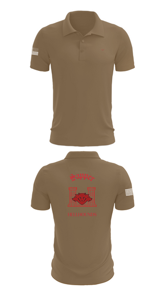 Short Sleeve Performance Polo, 811th EN CO, , Teamtime, Team time, sublimation, custom sports apparel, team uniforms, spirit wear, spiritwear, sports uniforms, custom shirts, team store, custom team store, fundraiser sports, apparel fundraiser