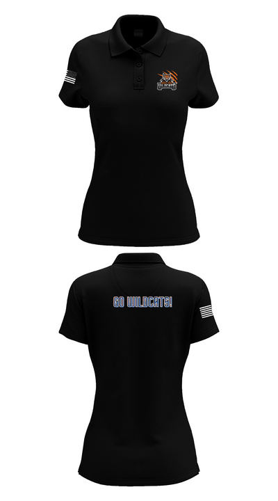 Smokey Road Middle School Basketball 30516748 Women's Short Sleeve Performance Polo  - 36