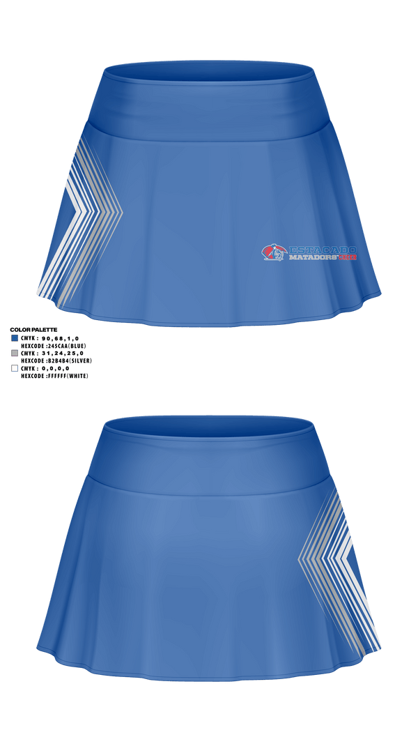 Skort, Estacado High School Cheer, Cheer, Teamtime, Team time, sublimation, custom sports apparel, team uniforms, spirit wear, spiritwear, sports uniforms, custom shirts, team store, custom team store, fundraiser sports, apparel fundraiser