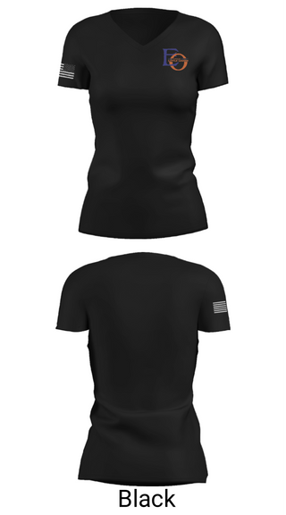 Women's Short Sleeve Vneck Shirt, East Orange County Little League, Baseball, Teamtime, Team time, sublimation, custom sports apparel, team uniforms, spirit wear, spiritwear, sports uniforms, custom shirts, team store, custom team store, fundraiser sports, apparel fundraiser