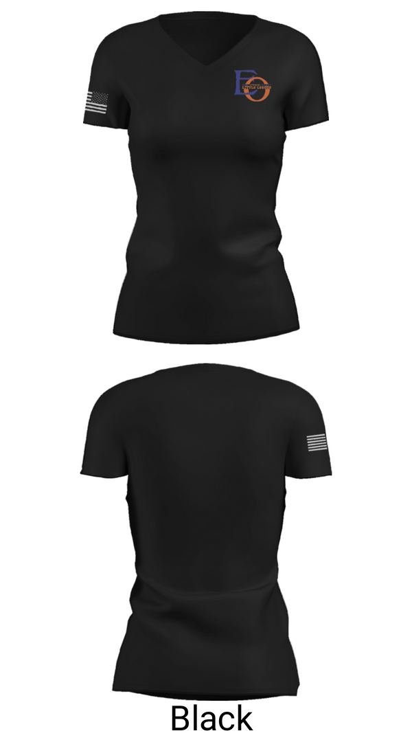 Women's Short Sleeve Vneck Shirt, East Orange County Little League, Baseball, Teamtime, Team time, sublimation, custom sports apparel, team uniforms, spirit wear, spiritwear, sports uniforms, custom shirts, team store, custom team store, fundraiser sports, apparel fundraiser