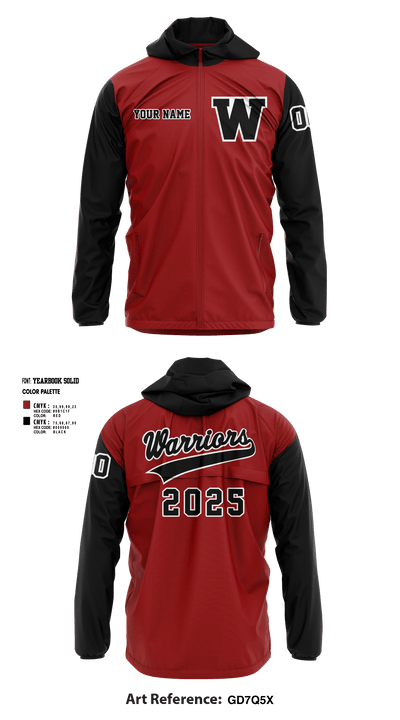Wando Letterman's 4157686 Windbreaker With Tackle Twill - 5