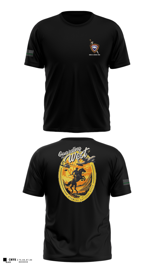 Old School Cotton Feel Shirt, HHB 2-300th FAR, National Guard, Teamtime, Team time, sublimation, custom sports apparel, team uniforms, spirit wear, spiritwear, sports uniforms, custom shirts, team store, custom team store, fundraiser sports, apparel fundraiser