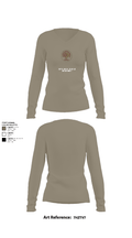 312TH MI BN, CHARLIE DETACHMENT 54805661 Women's Long Sleeve V-neck Shirt - 62