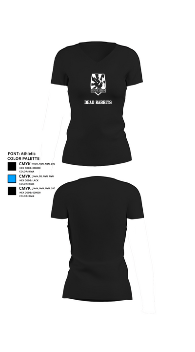 Dead Rabbits 44985647 Women's Short Sleeve V-neck Shirt - 24