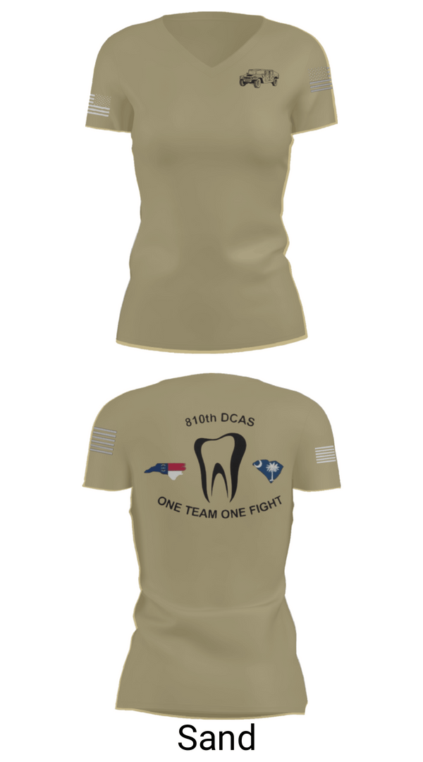 Womens Short Sleeve Vneck Shirt, 810th med co, Army, Teamtime, Team time, sublimation, custom sports apparel, team uniforms, spirit wear, spiritwear, sports uniforms, custom shirts, team store, custom team store, fundraiser sports, apparel fundraiser